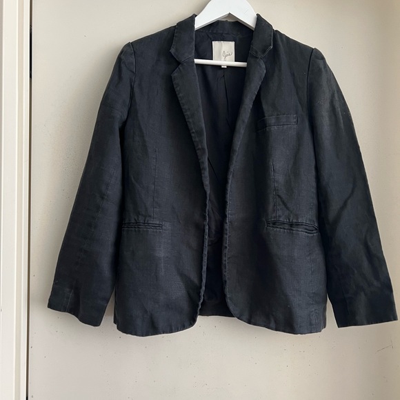 Joie Black Linen Blazer - Picture 3 of 4